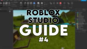 Call of Duty 25 The Title Image for the Roblox Studio Guide, it has the Studio blurred in the background and the Text "Roblox Studio Guide" centered infront.